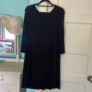Long sleeve/ 3/4 sleeve black dress